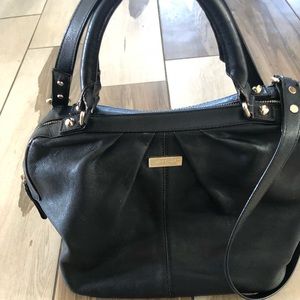Kate Spade Black leather crossbody purse